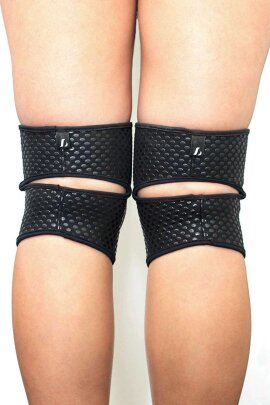 Genouillères Silicone adhésif Lunalae Noir L