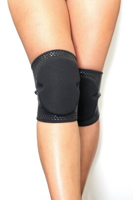 Genouillères Silicone adhésif Lunalae Noir XL