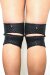 Genouillères Silicone adhésif Lunalae Noir XL