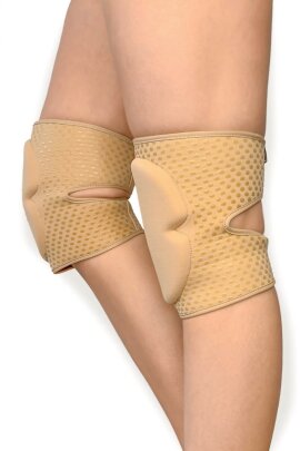 Genouillères Silicone adhésif Lunalae Beige M