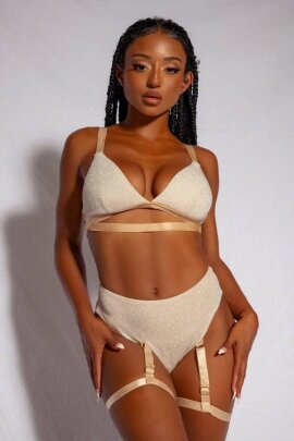 Creatures of XIX Short taille haute Cora Champagne