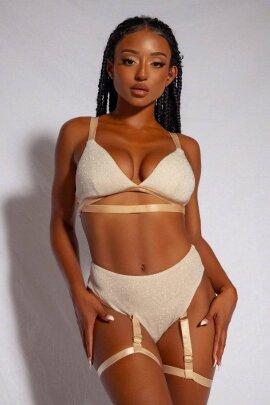 Creatures of XIX Short taille haute Cora Champagne S