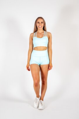 AMBR Designs Crop top Bleu ciel S