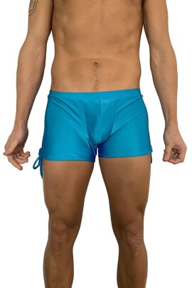 Juicee Peach Short homme avec attache Bleu
