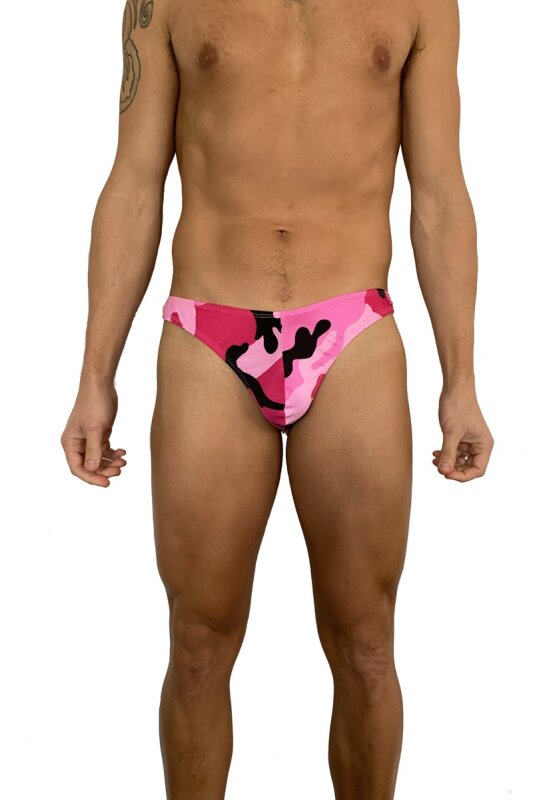 Juicee Peach G-String pour homme Rose Army