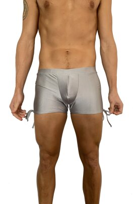Juicee Peach Short homme avec attache Gris argenté M