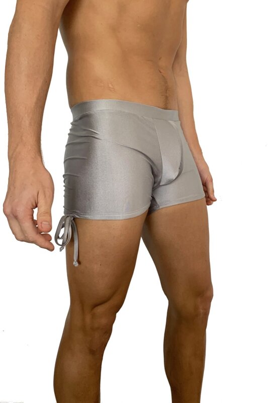 Juicee Peach Short homme avec attache Gris argenté L
