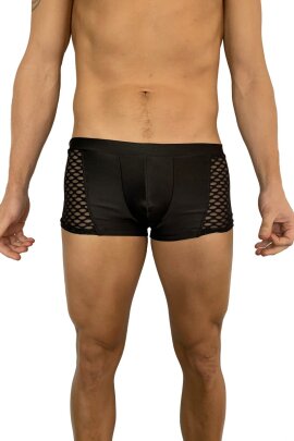 Juicee Peach Short homme avec attache et détail résille XL