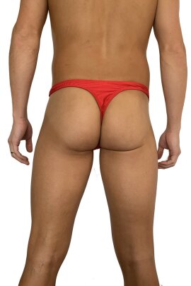 Juicee Peach G-String pour homme Rouge XL