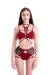 Hamade Activewear Short jarretière taille haute Rouge