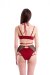 Hamade Activewear Short jarretière taille haute Rouge