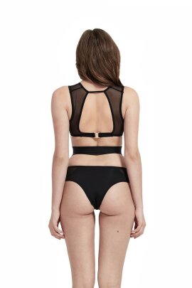Hamade Activewear Crop top Eyelet avec résille S