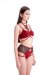 Hamade Activewear Short jarretière taille haute Rouge XS