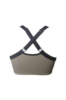 Hamade Activewear Sports Haut bretelles croisées Kaki XS