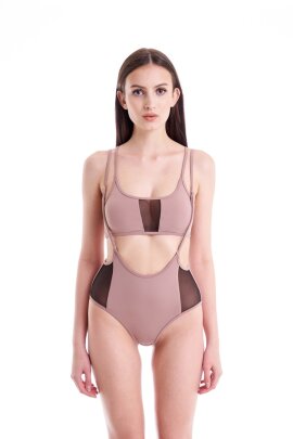 Hamade Activewear Haut décolleté Rose pastel S