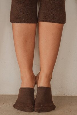 Chaussettes de protection de pointes Marron chocolat