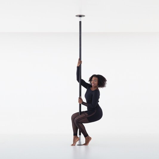 Lupit Pole Classic G2 avec système Quick-Lock 45 mm et revêtement thermolaqué noir 2,34 m - 3,33 m