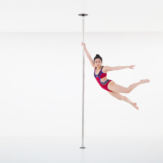 Lupit Pole Diamond G2 avec système Quick-Lock Acier inoxydable 42 mm 2,34 m - 3,33 m