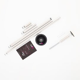 Lupit Pole Diamond G2 avec système Quick-Lock Acier inoxydable 42 mm 2,34 m - 3,33 m