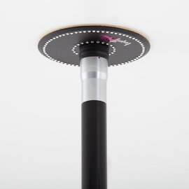 Lupit Pole Diamond G2 avec système Quick-Lock 45 mm et revêtement thermolaqué noir 2,34 m - 2,83 m
