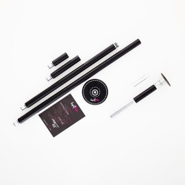 Lupit Pole Diamond G2 avec système Quick-Lock 45 mm et revêtement thermolaqué noir 2,34 m - 2,83 m