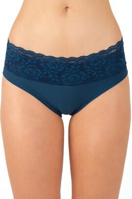 Dragonfly Short avec dentelle Mia Bleu pétrole L