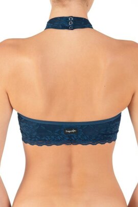 Dragonfly Haut avec dentelle Lisette Bleu pétrole L