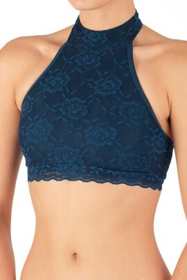 Dragonfly Haut avec dentelle Lisette Bleu pétrole XL