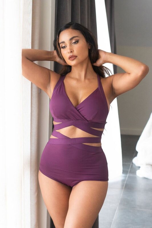 Lunalae Short taille haute Tara Mûre XL