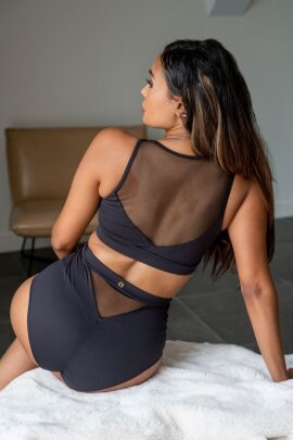 Lunalae Haut mailles Addison Noir XL