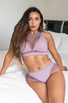 Lunalae Short taille basse Midnight Mauve XL