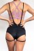 Lunalae Short jarretière Zena Noir XS