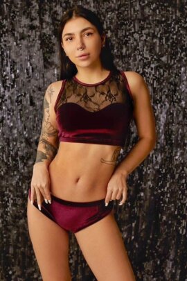Polerina Short Camelia Bourgogne XL
