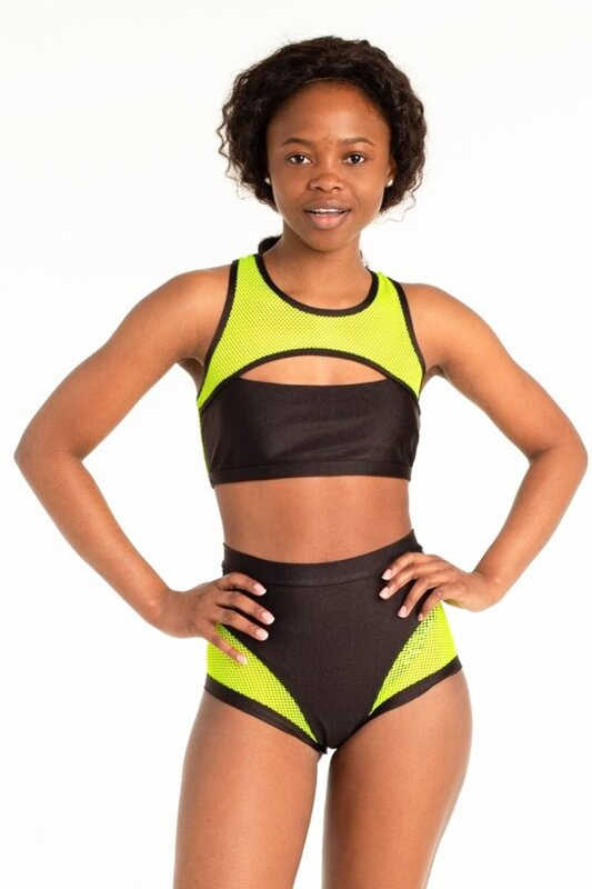 Polerina Haut Noir & Jaune XS