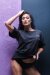 AMBR Designs T-Shirt délavé Noir S