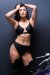 AMBR Designs Crop top avec anneau Midnight Black