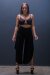 AMBR Designs Crop top avec anneau Midnight Black