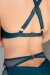 Tatiana Active Wear Haut Kaiz Bleu pétrole M