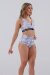 Juicee Peach Short brésilien taille haute Gris Camo XS