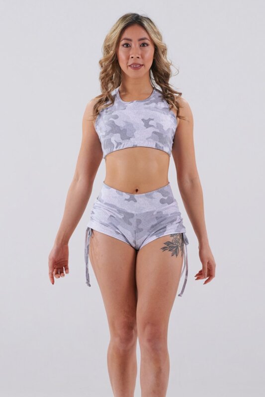 Juicee Peach Short Layla Gris Camo
