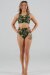 Juicee Peach Short brésilien taille haute Boho Feathers