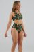 Juicee Peach Short brésilien taille haute Boho Feathers XS
