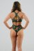 Juicee Peach Short brésilien Boho Feathers XL