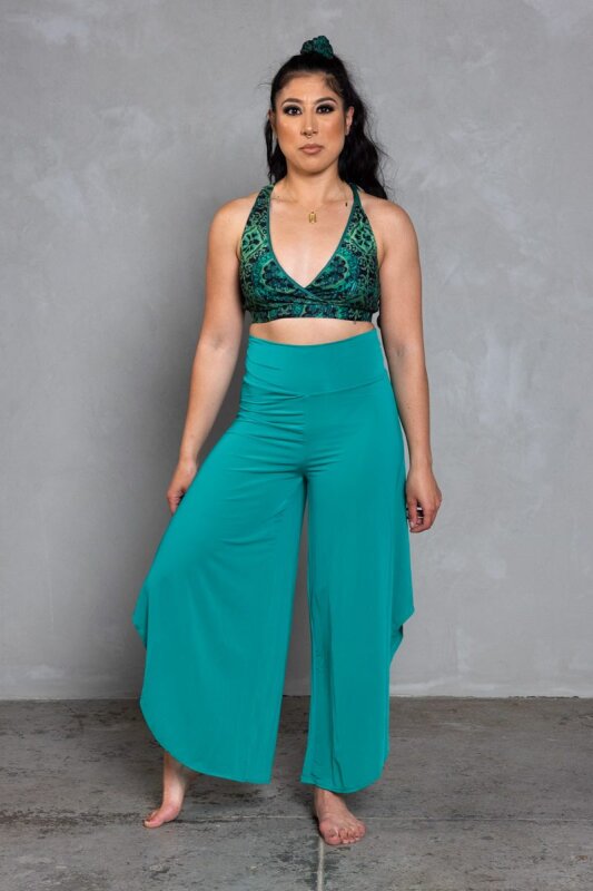 AMBR Designs Delilah Pantalon fluide Émeraude S