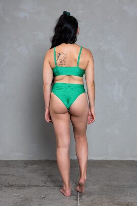 AMBR Designs Super Culotte échancrée taille haute Jade