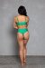 AMBR Designs Super Culotte échancrée taille haute Jade L
