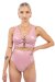 Naughty Thoughts Short taille haute Sinner vinyle Rose XL