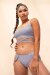 Lunalae Short taille basse Kehlani Gris XS