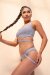 Lunalae Short taille basse Kehlani Gris S