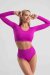 i-Style Haut près du corps Prosto Magenta